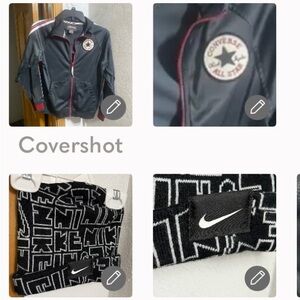 Converse⭐️Track Jacket szL 10-12+NIKE CAP w multi-logos - SWOOSH